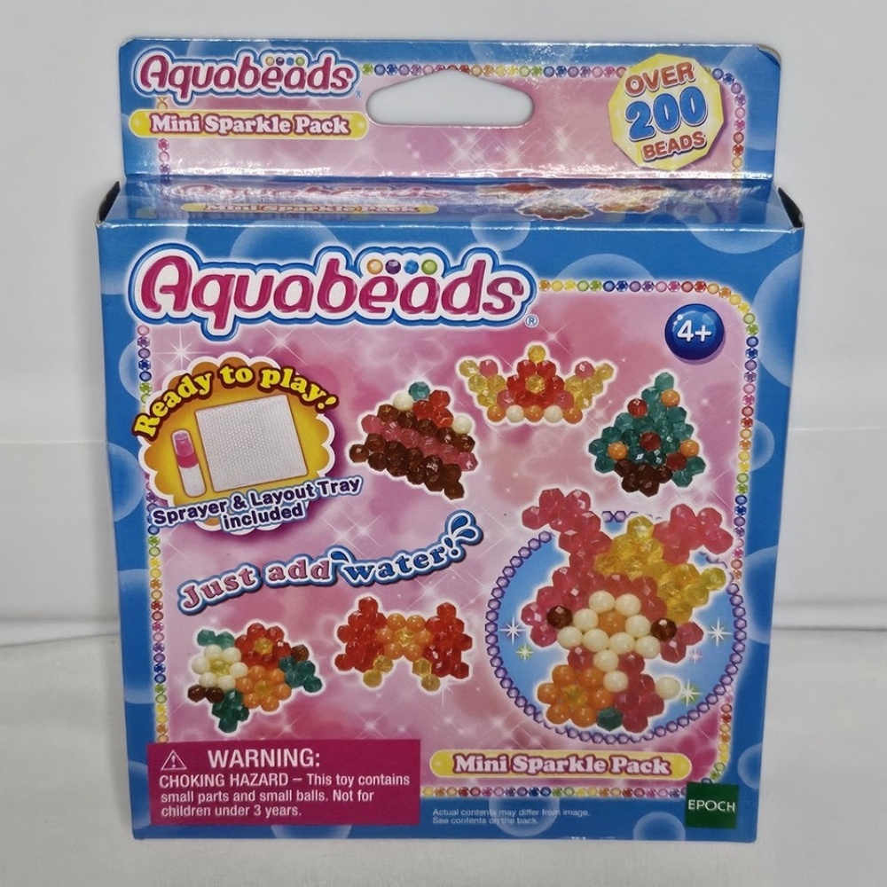 New Aquabeads Mini Sparkle Pack Just Add Water DIY Arts Crafts Ages 4+